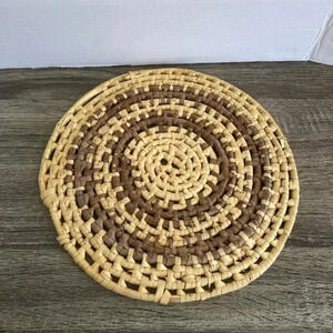 Vtg Hand  Woven Trivet